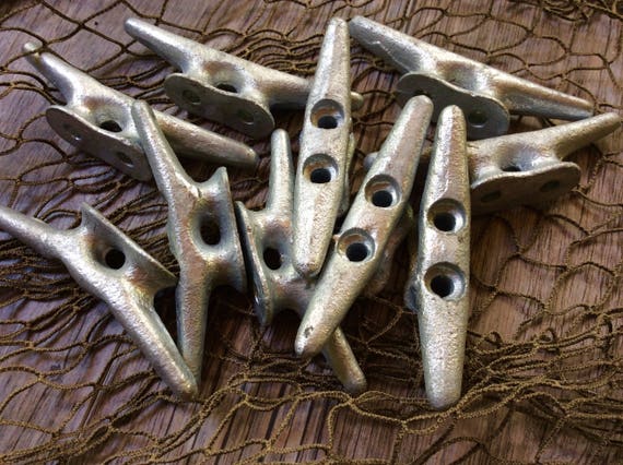 Boat Cleats Dock Cleat 4 Inch Cleats Galvanized Cleat Boat Cleat Hook Drawer Pulls Wall Hooks Beach Towel Hook Nautical Decor Etsy