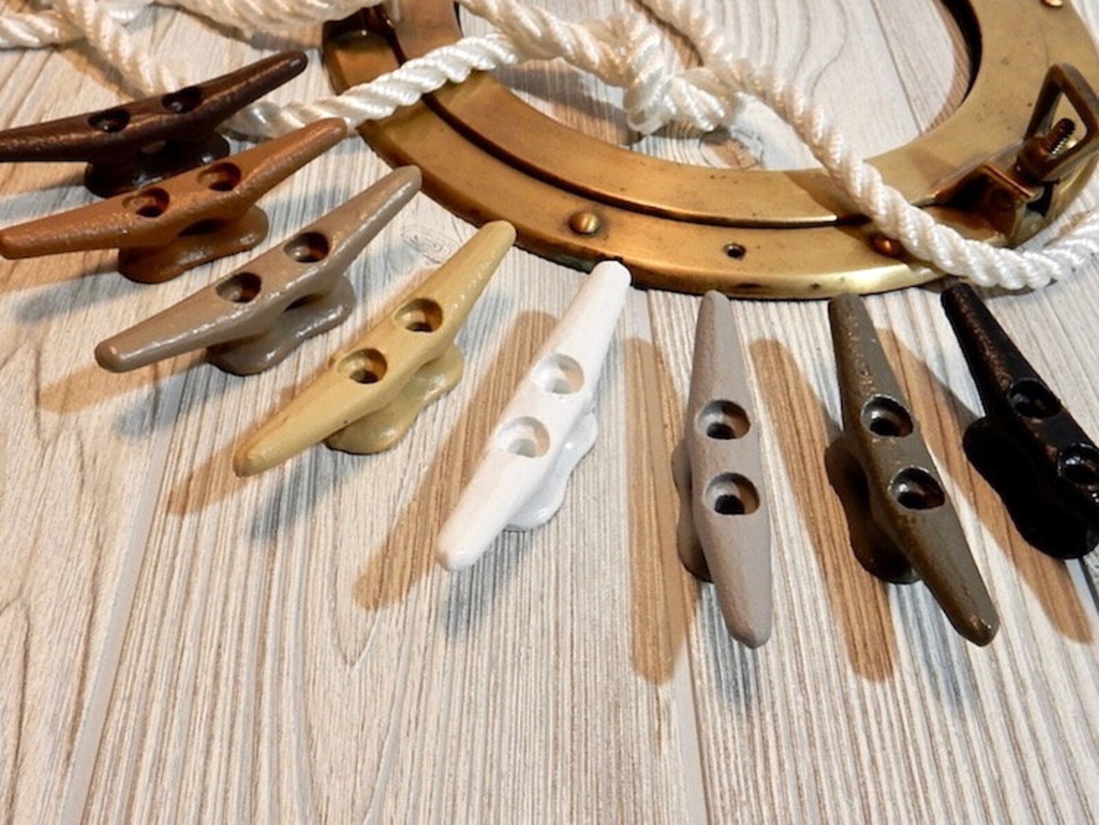 Painted Boat Cleats Drawer Pulls Knobs Towel Coat Hooks Etsy