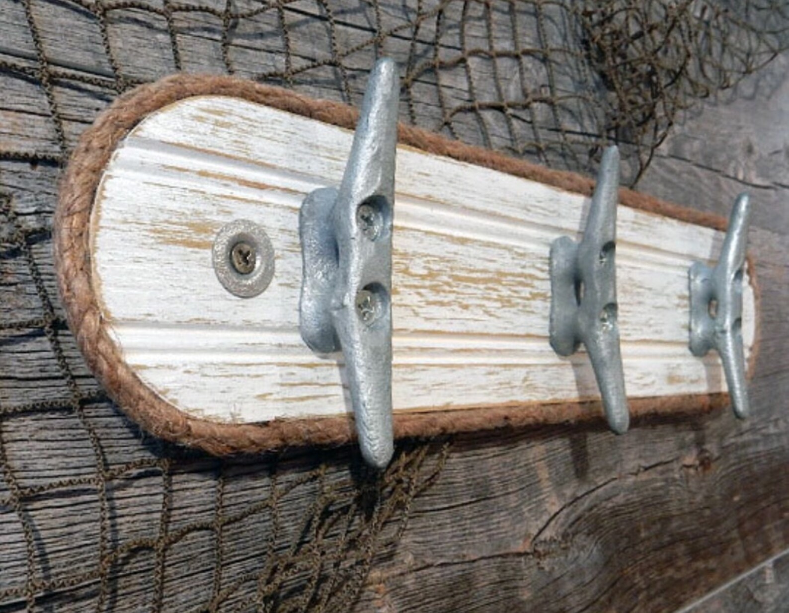 Wall Hook Rack Galvanized Boat Cleats Beach Towel Hook Etsy