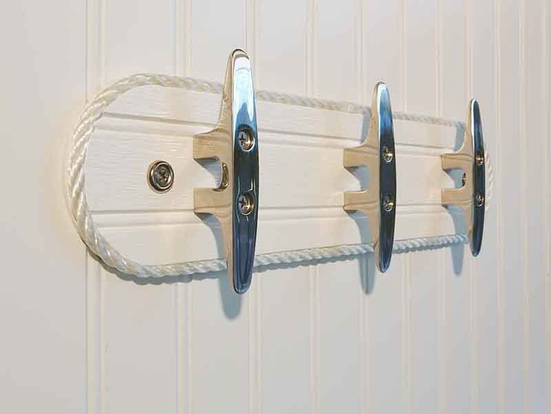 Wall Hook Rack Stainless Steel Boat Cleat Nautical Decor Etsy