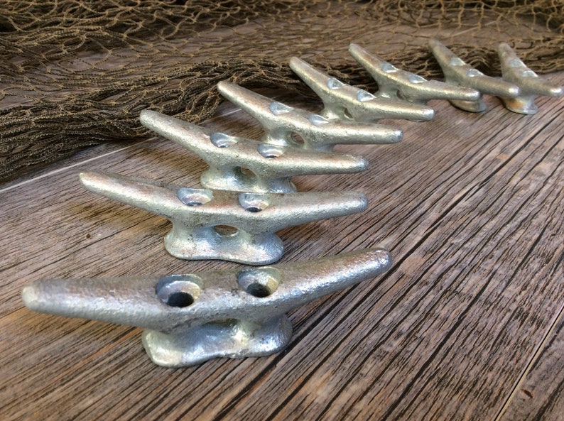 Flagpole Cleats 6 inch and 9 inch cast aluminum cleat with screws