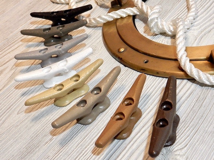 4 Inch Boat Cleats Painted Cleats Nautical Hardware Etsy