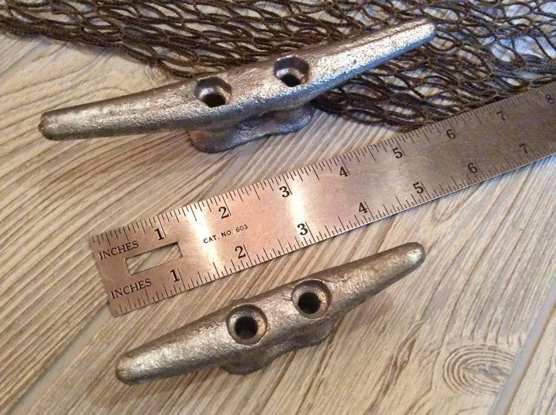 Boat Cleats Dock Cleat 6 Inch Cleats Nautical Galvanized Etsy