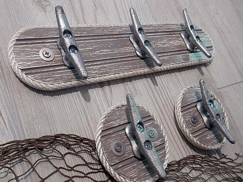 Nautical Wall Hook Coat Towel Rack Galvanized Boat Dock | Etsy