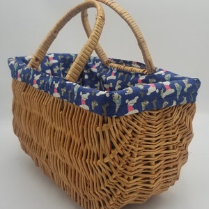 Blue Dog Bike Basket