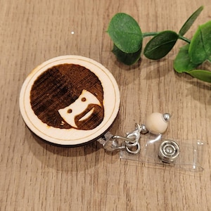 Artist Badge Reel, Happy Accidents, Bob Badge Reel, Retractable Clip, Medical ID Holder, Unique Gift for Art Teachers and Coworkers
