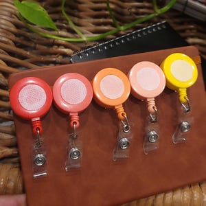 Retractable Belt Clip Badge Reel: Interchangeable ID Holder, Nurse or Teacher Gift