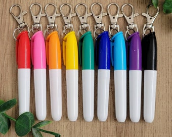 Mini Dry Erase Marker, Badge Reel Mini Clip On DRY ERASE Pen, Badge Reel Accessories, Medical ID Clip on Pen, Clip on Pen for Badge Reel