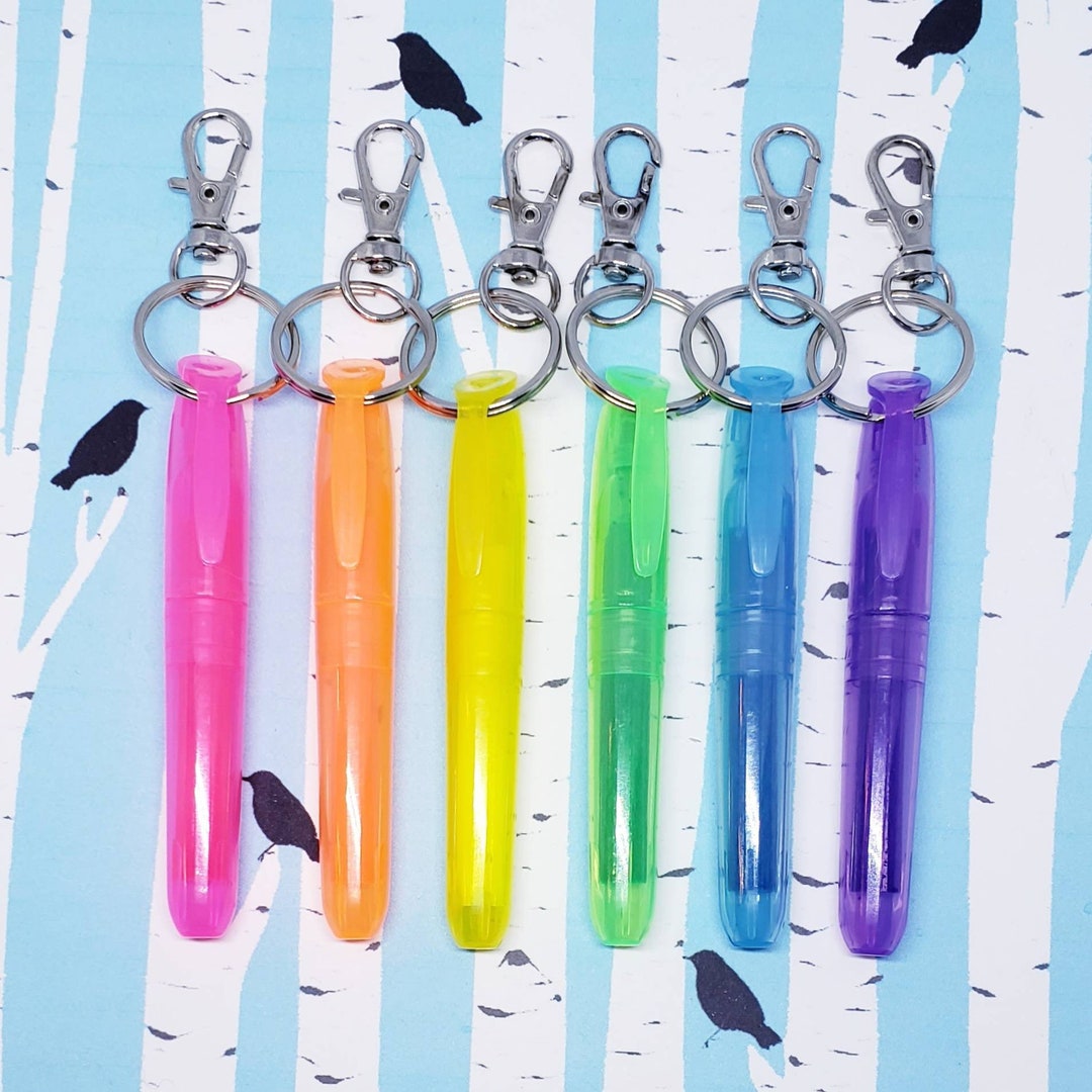 Mini Clip on Highlighter Mini Highlighter Marker Badge Reel Etsy