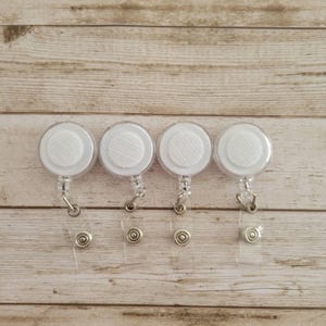 Retractable Swivel or Belt Clip Badge Reel: Interchangeable ID Holder image 2