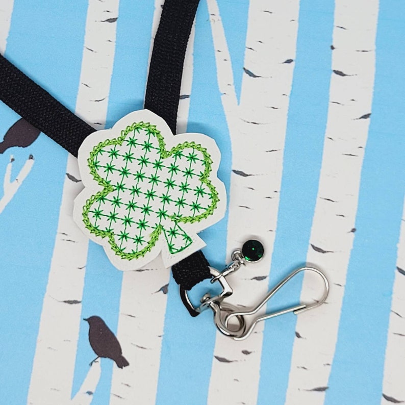 Shamrock Nurse Badge Holder Green St Patricks Day Shamrock Retractable Badge Reel or Lanyard Shamrock Teacher Planner Clip or Paperclip