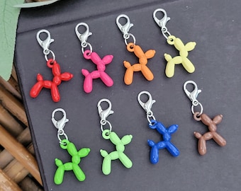 Balloon Animal Charm: Badge Reel, Zipper Pull, Stitch Marker