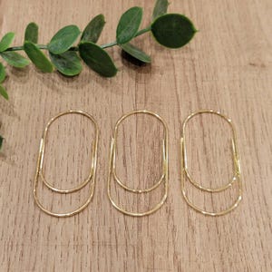 Gold Jumbo Planner Clip Set: Journal Bookmark