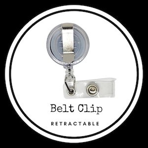 Retractable Swivel or Belt Clip Badge Reel: Interchangeable ID Holder image 7