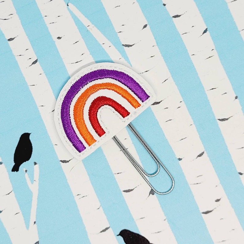 Rainbow Lover Bookmark Rainbow Retractable Badge Reel Rainbow Paperclip Planner Clip Rainbow Love Badge Reel Rainbow Nurse ID Clip