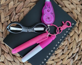 Nurse Pen and Scissor Set: Badge Reel Accessories, Teacher Gift, Mini Office Tools