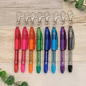 Mini Pen, Mini Clip on Pen, Badge Reel Clip On Ink Pen, Badge Reel Accessories, Medical ID Clip on Pen, Clip on Pen for Badge Reels