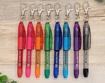 Mini Ballpoint Pen: Badge Reel Clip, Purse, Backpack