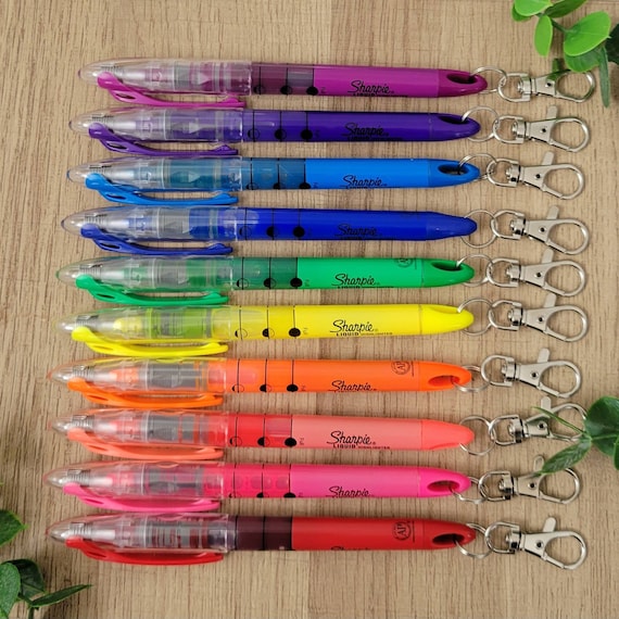 Sharpie Clip on Highlighter, Badge Reel Clip on Highlighter Marker, Badge  Reel Accessories, Medical ID Clip on Pen, Stationary Supplies 