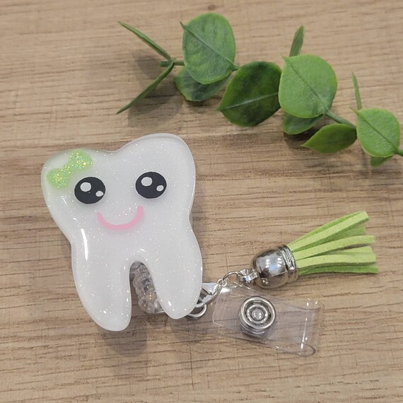 Tooth Badge Reel, Interchangeable Badge Reel Dental Lanyard, Dentist  Planner Clip, Dental Assistant Bookmark, Dental Studen Badge Reel 