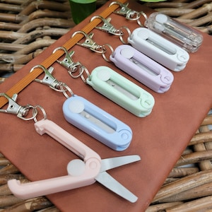 Mini Folding Scissors with Clip: Badge Reel Accessory