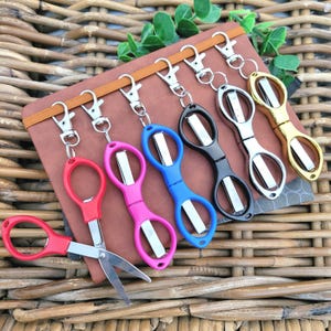 Mini Folding Scissors: Keychain or Badge Reel Clip-On