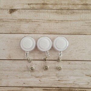 Retractable Swivel or Belt Clip Badge Reel: Interchangeable ID Holder image 3