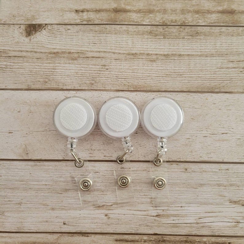 Retractable Swivel or Belt Clip Badge Reel: Interchangeable ID Holder image 3