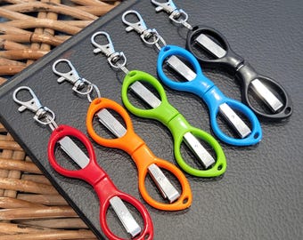 Mini Folding Scissors: Small Clip-On Design, Lightweight and Portable, Nurse Accessories, Teacher Accessories, Badge Reel Scissors