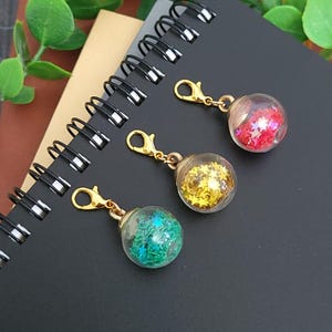 Sparkly Christmas Bauble for Badge Reel, Charm Dangle or Cell Phone Charm, Badge Reel Charm Add On, Dangle for Badge Reel,  Phone Bling