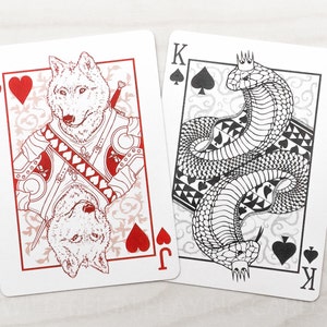 WILD REIGN Playing Cards: Evergreen and Crimson Decks image 1
