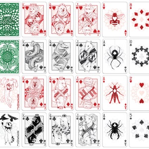 WILD REIGN Playing Cards: Evergreen and Crimson Decks image 7