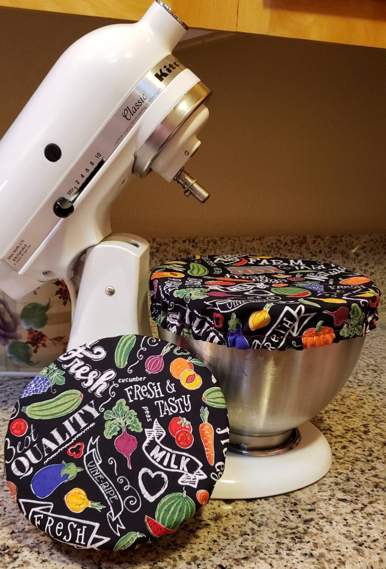 Kitchenaid bowl covers/fabric bowl cover set Etsy