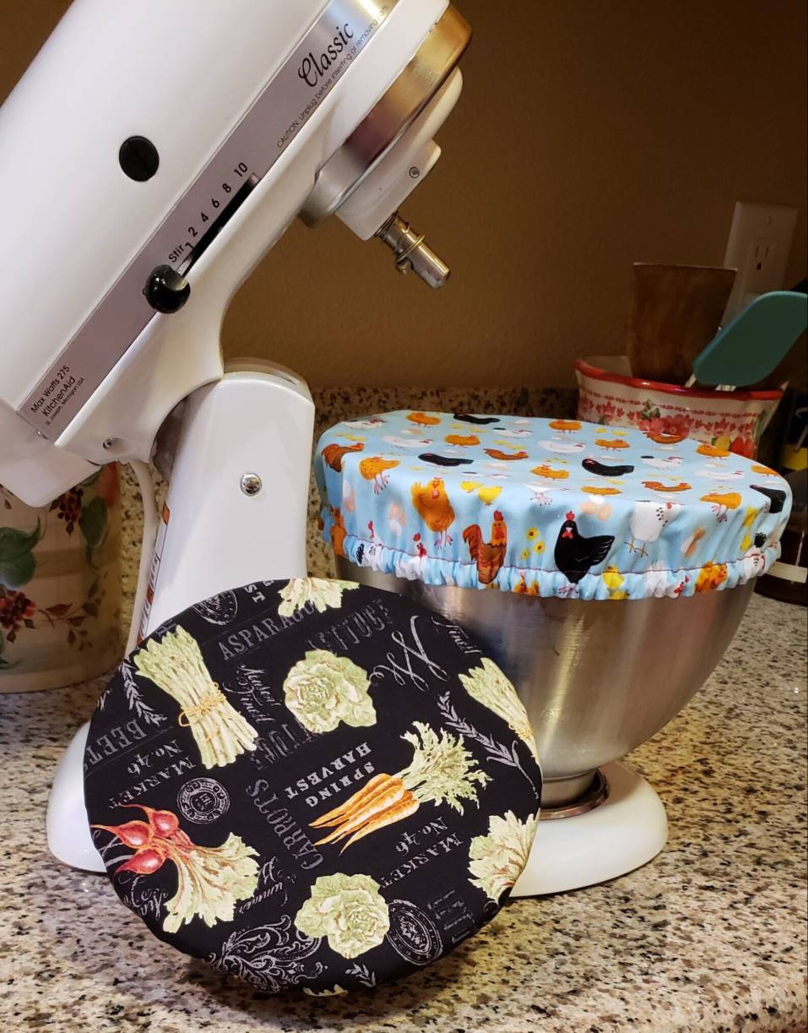 Kitchenaid bowl covers/fabric bowl cover set Etsy