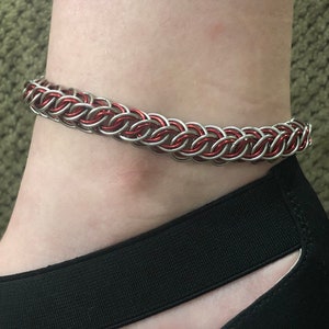 Stainless Steel Hex Locking Wellamo Style Discreet Ankle Collar, 24/7 Wearable, Gorean kajira Anklet, submissive Anklet, slave Anklet