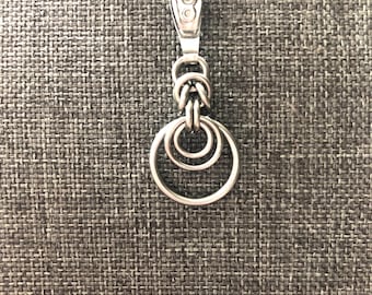 Secrecy Collar Triple Nested ORing 24/7 Discreet Day Collar, submissive Collar, slave Collar, Locking Collar
