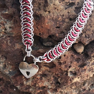 Locking Vertebrae Stainless Steel Narrow Day Collar, 247 Discreet Collar, submissive Collar, slave Collar, Multiple Colors