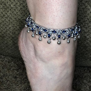 Tryzantine Full Belled Anklet / Belly Dancing / Slave Bells image 1