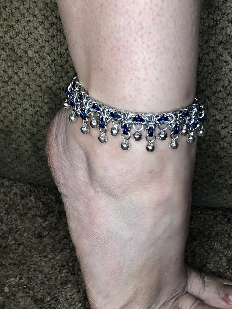 Tryzantine Full Belled Anklet / Belly Dancing / Slave Bells image 1