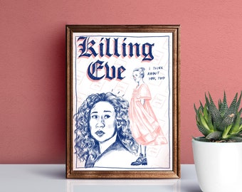 Killing Eve A4 Art Print