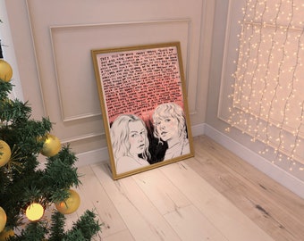 Taylor Swift and Phoebe Bridgers 'Nothing New' A4 Print