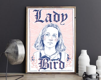 Lady Bird A4 Art Print