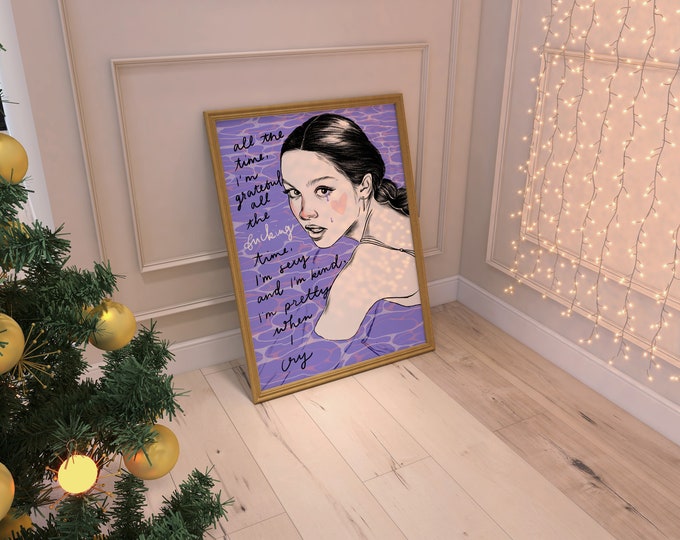 Olivia Rodrigo - All American B*tch - A4 Art Print
