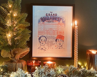 The Grand Budapest Hotel A4 art print