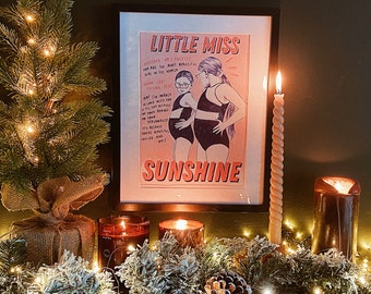 Little Miss Sunshine A4 Art Print