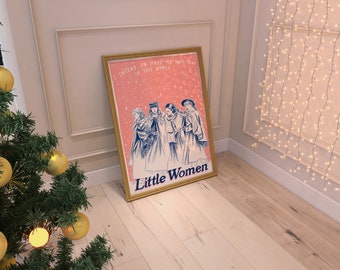 Little Women - Intend A4 Blue and Pink Print