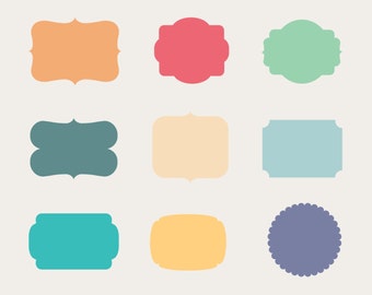 frames clip art labels tags vector frame clipart photo etsy