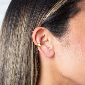 Band Cuff. Hand Formed. Ear Wrap. Cuff Earrings. Non-Pierced Earrings. Ear Climber. Ear Crawler. Sterling. 14k Gold Filled . Hammered Cuff