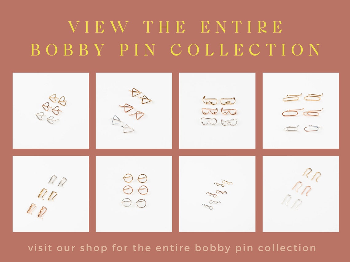 Bobby Pin Earrings. Earrings. Bobby Pins. Ear Climber. Ear Etsy