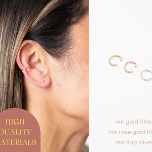 Twisted Cuff. Hand Formed. Ear Cuff. Ear Wrap. Cuff Earrings. Non-Pierced Earrings. Ear Climber. Ear Crawler. Sterling. 14k Gold Filled